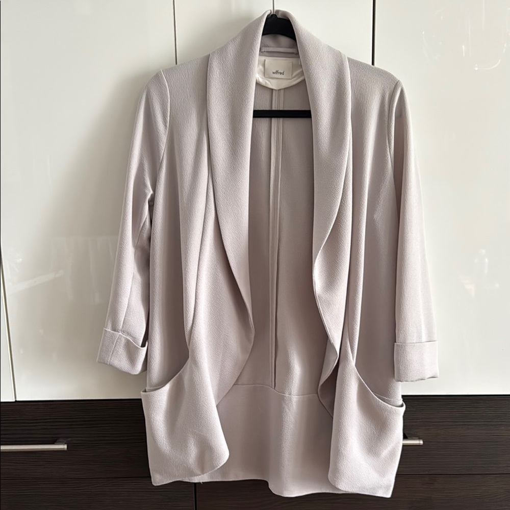 Wilfred Women's Light Beige Open-Front Blazer - Picture 1 of 4